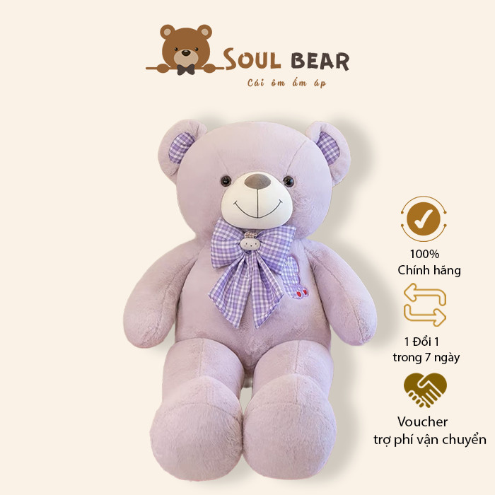 gấu bông teddy tím tặng người yêu 